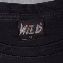 Load image into Gallery viewer, Early 00's Wild Biker Goth Bulldog Dog Graphic Black Cotton T-Shirt