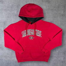 Load image into Gallery viewer, Champion San Diego State Aztecs Hoodie Mens L Red SDSU NCAA Embroidered College