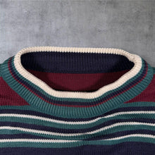 Load image into Gallery viewer, Vintage 90s The Sweater Shop Striped Knit Jumper Made in England M L