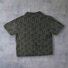 Load image into Gallery viewer, Stussy Python Snakeskin Print Shirt Large Green Black Skater Streetwear