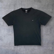 Load image into Gallery viewer, Nike Dri-Fit Classic Embroidered Mini Swoosh Logo Faded Black T-Shirt