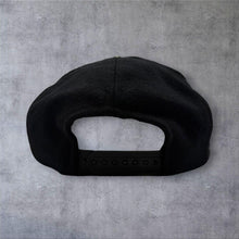 Load image into Gallery viewer, Vintage 90s GET REAL Snapback Cap Black Yellow Wool Embroidered Slogan Hat