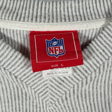 Load image into Gallery viewer, NFL San Francisco 49ers Football Embroidered Mini Logo Grey V-Neck Sweatshirt