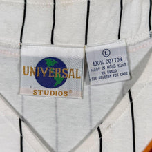 Load image into Gallery viewer, Vintage Universal Studios "Hollywood" Tourist Graphic Pinstripe Cotton Baseball Jersey