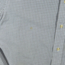 Load image into Gallery viewer, Polo Ralph Lauren "Regent Custom Fit" Blue Black White Check Long Sleeve Cotton Dress Shirt