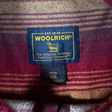 Load image into Gallery viewer, Vintage Woolrich Blanket Stripe Shirt XXL Red Brown Outdoor Flannel Button Up