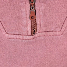 Load image into Gallery viewer, Vintage Weird Fish Washed Red Embroidered Mini Logo 1/4 Zip Sweatshirt