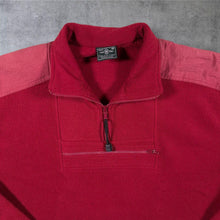 Load image into Gallery viewer, Vintage Stone River Classics Red 1/4 Zip Fleece Pullover Sweatshirt Y2K Outdoor Large