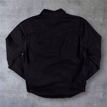 Load image into Gallery viewer, Levi's Red Tab Cowboy Western Popper Button Black Cotton Long Sleeve Shirt