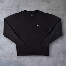 Load image into Gallery viewer, Vans "Classic Fit" Embroidered Mini Logo Black Cotton Long Sleeve T-Shirt