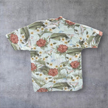 Load image into Gallery viewer, Early 00's Big Dogs Hawaiian Tropical Floral Patterned Rayon Open Collar Short Sleeve Shirt
