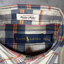 Load image into Gallery viewer, Ralph Lauren Bleeding Madras Multi Check Short Sleeve Button-Down Cotton Shirt