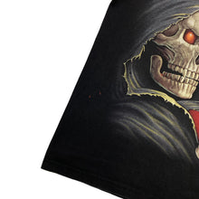 Load image into Gallery viewer, HERO BUFF Gothic Fantasy Grim Reaper Hourglass Skull Graphic T-Shirt