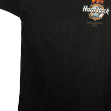 Load image into Gallery viewer, Vintage Hard Rock Cafe (1998) “Barcelona” Souvenir Graphic Black T-Shirt