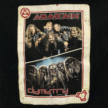 Load image into Gallery viewer, ARAKAIN “Dymytry” Tour 2014 Graphic Spellout Thrash Heavy Metal Band T-Shirt