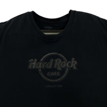 Load image into Gallery viewer, Hard Rock Cafe “Singapore” Souvenir Spellout Graphic Black T-Shirt