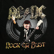 Load image into Gallery viewer, AC/DC “Rock Or Bust” Angus Graphic Spellout Hard Rock Band T-Shirt