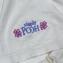 Load image into Gallery viewer, Disney SIMPLY POOH “Just For You” Winnie The Pooh Embroidered Spellout Graphic T-Shirt