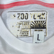 Load image into Gallery viewer, Zoo York “Crew NYC” Embroidered Patch Skater Spellout Graphic White T-Shirt
