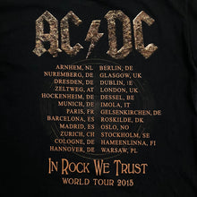 Load image into Gallery viewer, AC/DC “Rock Or Bust World Tour 2015” Graphic Spellout Hard Rock Band T-Shirt