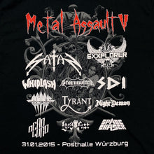 Load image into Gallery viewer, METAL ASSAULT (2015) Graphic Heavy Metal Music Band Festival Lineup T-Shirt