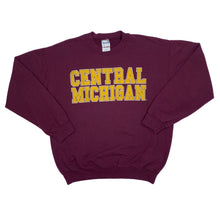 Load image into Gallery viewer, Gildan CENTRAL MICHIGAN College Spellout Graphic Crewneck Sweatshirt
