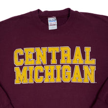 Load image into Gallery viewer, Gildan CENTRAL MICHIGAN College Spellout Graphic Crewneck Sweatshirt