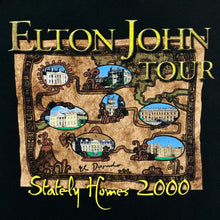 Load image into Gallery viewer, ELTON JOHN (2000) “Stately Homes Tour” UK Europe Tour Pop Rock Band T-Shirt