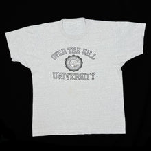 Load image into Gallery viewer, OVER THE HILL UNIVERSITY (1986) College Style Novelty Souvenir Graphic Single Stitch T-Shirt