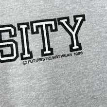 Load image into Gallery viewer, OVER THE HILL UNIVERSITY (1986) College Style Novelty Souvenir Graphic Single Stitch T-Shirt