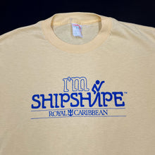 Load image into Gallery viewer, ROYAL CARIBBEAN “I’m Shipshape” Souvenir Spellout Graphic Single Stitch T-Shirt