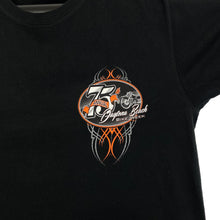 Load image into Gallery viewer, DAYTONA BEACH BIKE WEEK (2016) “75th Annual” Biker Souvenir Graphic T-Shirt