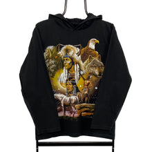Load image into Gallery viewer, THUNDER PLUS Native American Wildlife Nature Graphic Hooded Long Sleeve T-Shirt