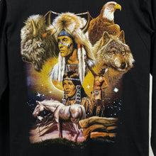 Load image into Gallery viewer, THUNDER PLUS Native American Wildlife Nature Graphic Hooded Long Sleeve T-Shirt
