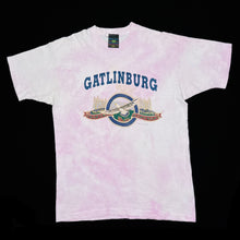 Load image into Gallery viewer, GATLINBURG Souvenir Spellout Graphic Tie Dye Single Stitch T-Shirt