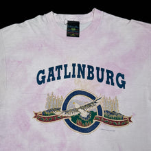 Load image into Gallery viewer, GATLINBURG Souvenir Spellout Graphic Tie Dye Single Stitch T-Shirt