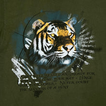 Load image into Gallery viewer, Busch Gardens “Wisdom Of A Tiger” Souvenir Animal Wildlife Graphic T-Shirt