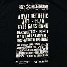 Load image into Gallery viewer, ROCK AM BECKENRAND (2017) Hard Rock Metal Music Band Festival Lineup T-Shirt
