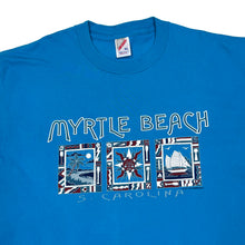 Load image into Gallery viewer, Jerzees MYRTLE BEACH “S. Carolina” USA Souvenir Spellout Graphic T-Shirt