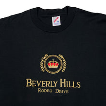 Load image into Gallery viewer, Jerzees BEVERLY HILLS “Rodeo Drive” Embroidered Souvenir Spellout Graphic T-Shirt