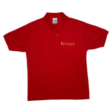 Load image into Gallery viewer, Vintage 90’s Screen Stars FERRARI Motorsports Spellout Graphic Polo Shirt