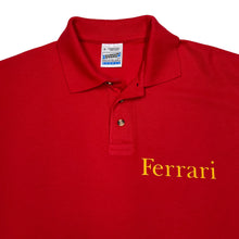 Load image into Gallery viewer, Vintage 90’s Screen Stars FERRARI Motorsports Spellout Graphic Polo Shirt