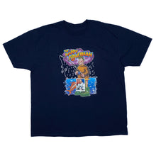 Load image into Gallery viewer, THE HAPPY FISHERMAN Novelty Souvenir Cartoon Fishing Spellout Graphic T-Shirt