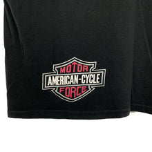 Load image into Gallery viewer, AMERICAN-CYCLE MOTOR FORCE “Heritage Softail” Biker Graphic Spellout T-Shirt