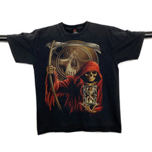 Load image into Gallery viewer, HERO BUFF Gothic Fantasy Horror Grim Reaper Skeleton Skull Graphic T-Shirt