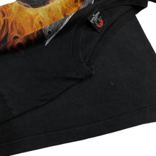 Load image into Gallery viewer, HERO BUFF Gothic Flaming Skull Graphic T-Shirt