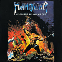 Load image into Gallery viewer, MANOWAR “Warriors Of The World” Graphic Spellout Power Heavy Metal Band T-Shirt