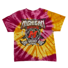 Load image into Gallery viewer, MICHIGAN RACING "One Wicked Ride" Motorsports Tie Dye T-Shirt