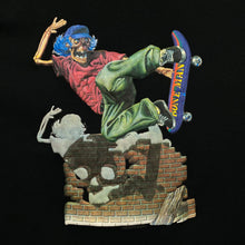 Load image into Gallery viewer, BONE MAN (2001) Skeleton Skull Skater Embossed Graphic T-Shirt