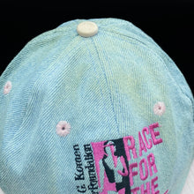 Load image into Gallery viewer, RACE FOR THE CURE “Presented By JC PENNEY” Embroidered Souvenir Denim Baseball Cap